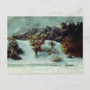 Carte Postale Paysage Hiver Avec Les Dents Du Midi, 1876