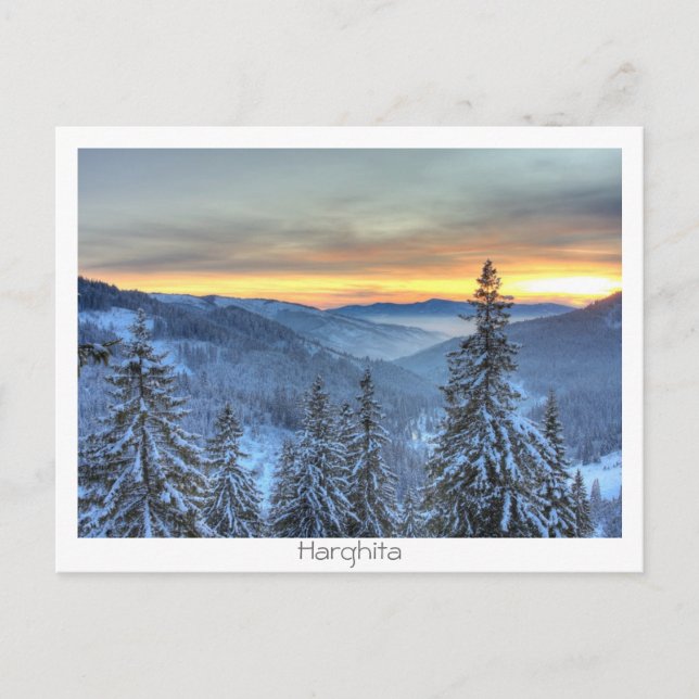 Carte Postale Paysage hivernal (Devant)