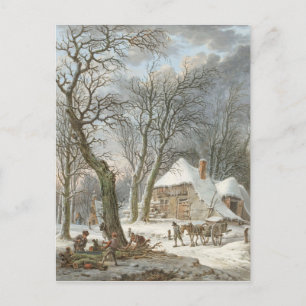 Carte Postale Paysage hivernal de Noël