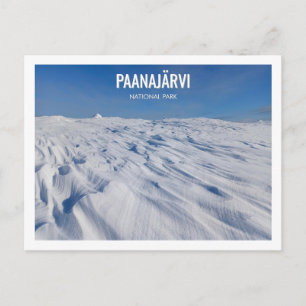 Carte Postale Paysage hivernal du parc national de Paanajarvi en