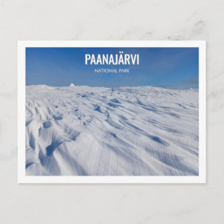Carte Postale Paysage hivernal du parc national de Paanajarvi en