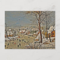 Paysage hivernal sur un étang aux oiseaux