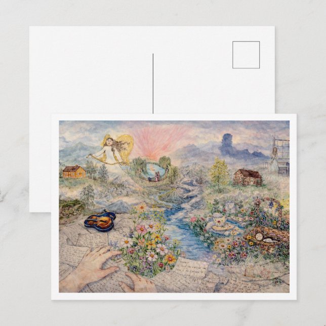 Carte Postale Paysage Imaginaire (Devant / Derrière)