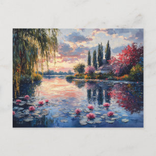 Carte Postale Paysage impressionniste Lotus du Saule