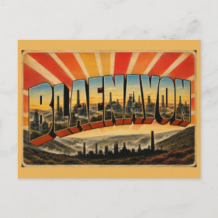 Carte Postale Paysage industriel de Blaenavon au Pays de Galles