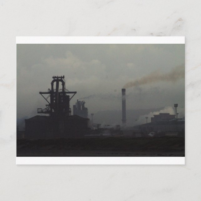 Carte Postale Paysage industriel, Redcar (Devant)