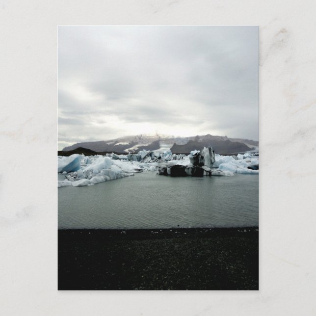 Carte Postale Paysage islandais - Glacier Jökulsárlón (Devant)