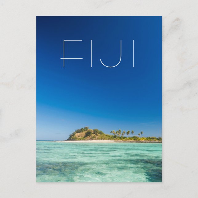 Carte Postale Paysage marin de Blue Lagoon, Fidji (Devant)