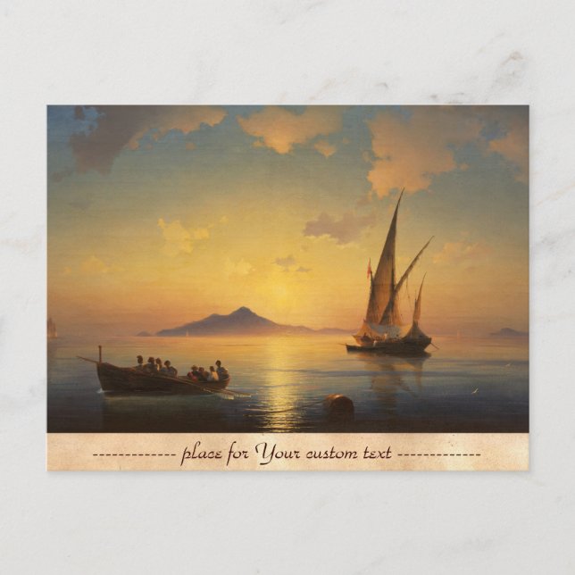 Carte Postale Paysage marin de la baie de Naples Ivan Aivazovsky (Devant)