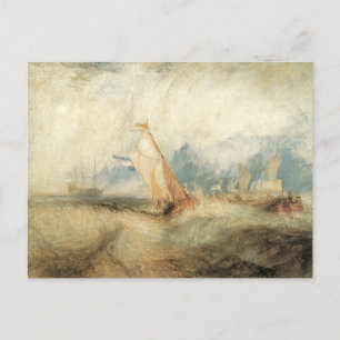 Carte Postale Paysage marin de navire maritime vintage par Josep