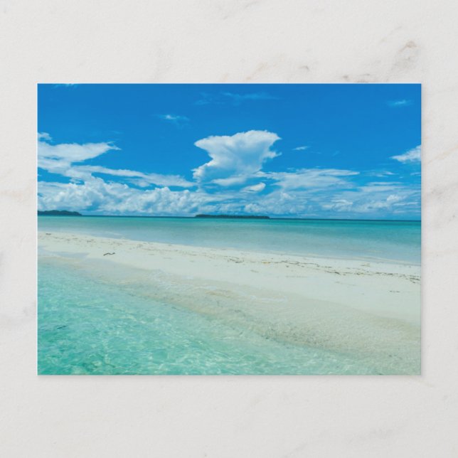 Carte Postale Paysage marin tropical bleu, Palaos (Devant)