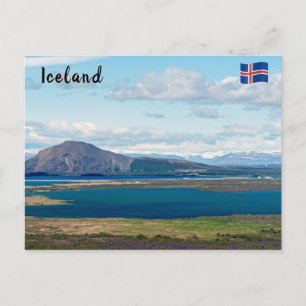 Carte Postale Paysage marin typique d'un matin islandais avec de