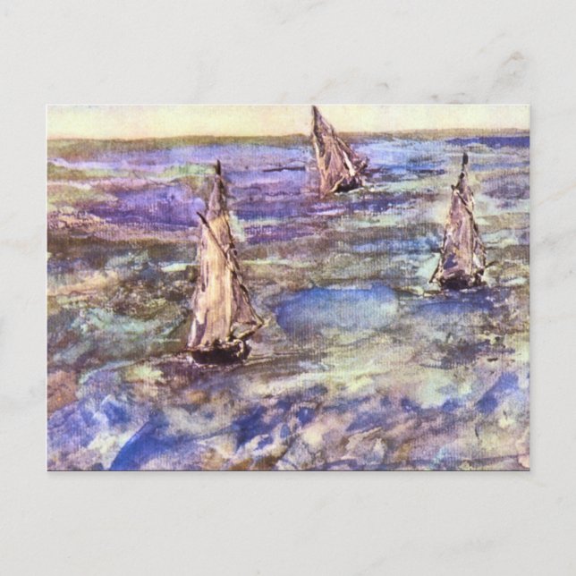 Carte Postale Paysage maritime, 1873 par Edouard Manet (Devant)