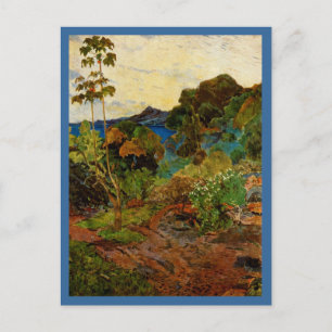 Carte Postale Paysage Martinique de Paul Gauguin (1887)
