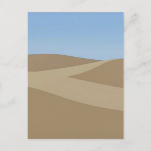 Carte Postale Paysage minimaliste de dunes de désert