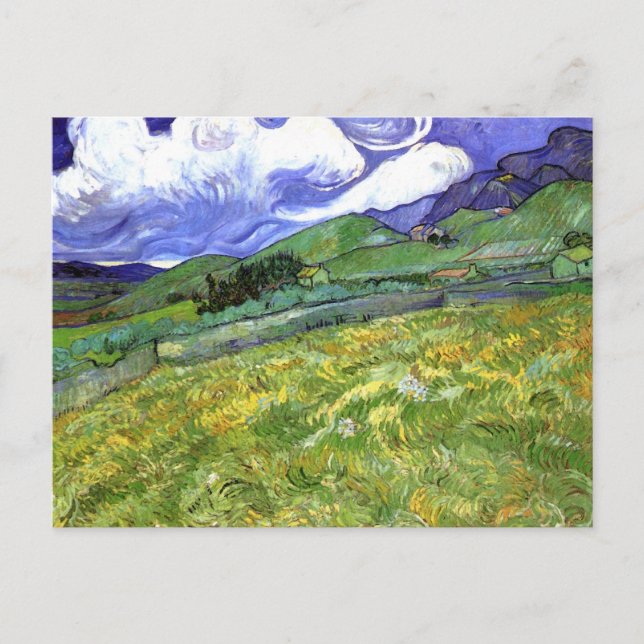 Carte Postale Paysage montagneux, Van Gogh Art (Devant)