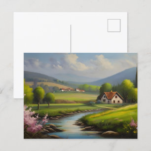 Carte Postale Paysage naturel de printemps