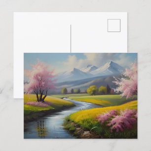 Carte Postale Paysage naturel de printemps
