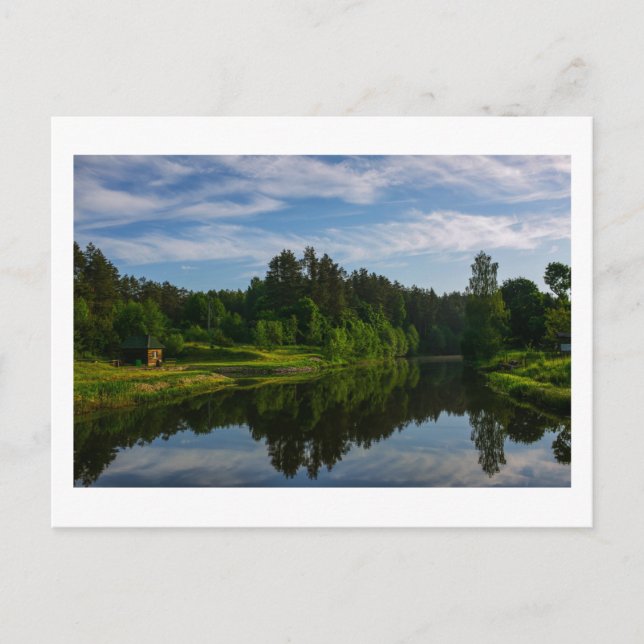 Carte Postale Paysage naturel Paysage Lac Sky Belarus (Devant)