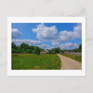 Carte Postale Paysage naturel Paysage rural Paysage Village Road