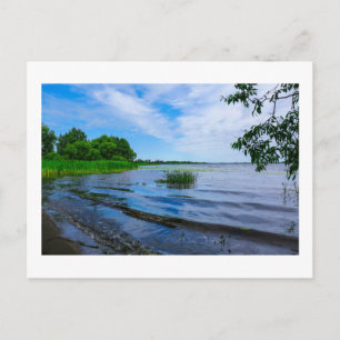 Carte Postale Paysage Naturel Scénique Lac Vagues Ciel