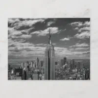 Carte Postale Paysage noir et blanc de New York City skyline