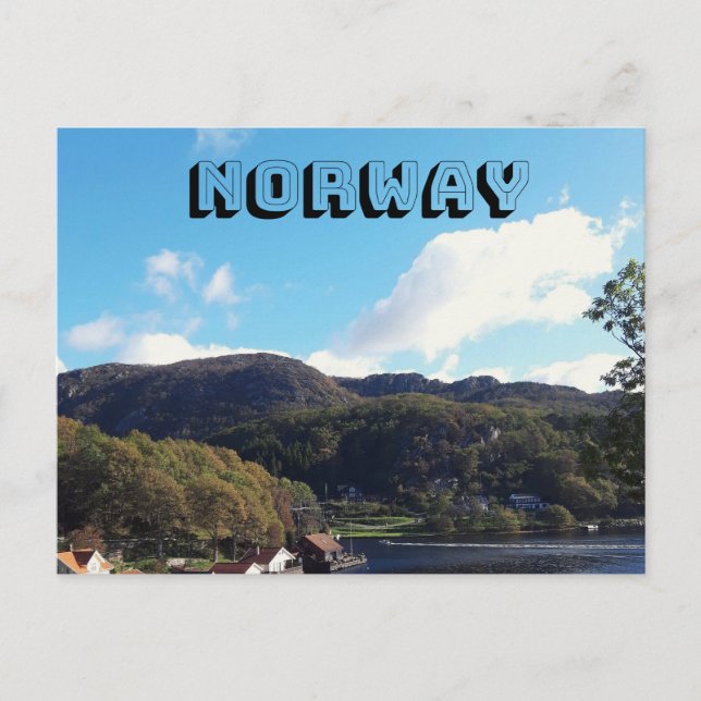Carte postale Paysage Norvège (Devant)