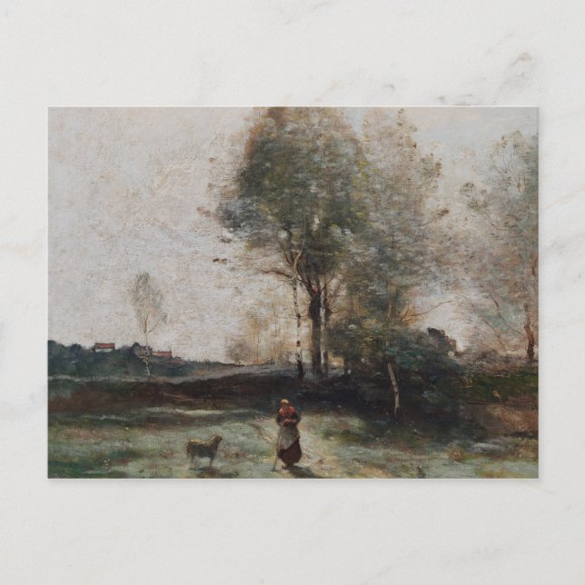 Carte Postale Paysage ou, le matin dans le champ (Devant)