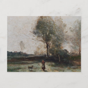 Carte Postale Paysage ou, le matin dans le champ