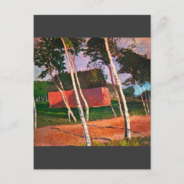 Carte Postale Paysage par Paula Modersohn-Becker (Devant)