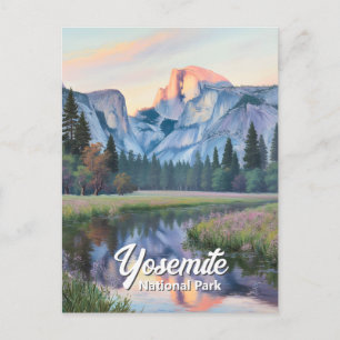 Carte Postale Paysage personnalisé de Yosemite Half Dome Sunset 