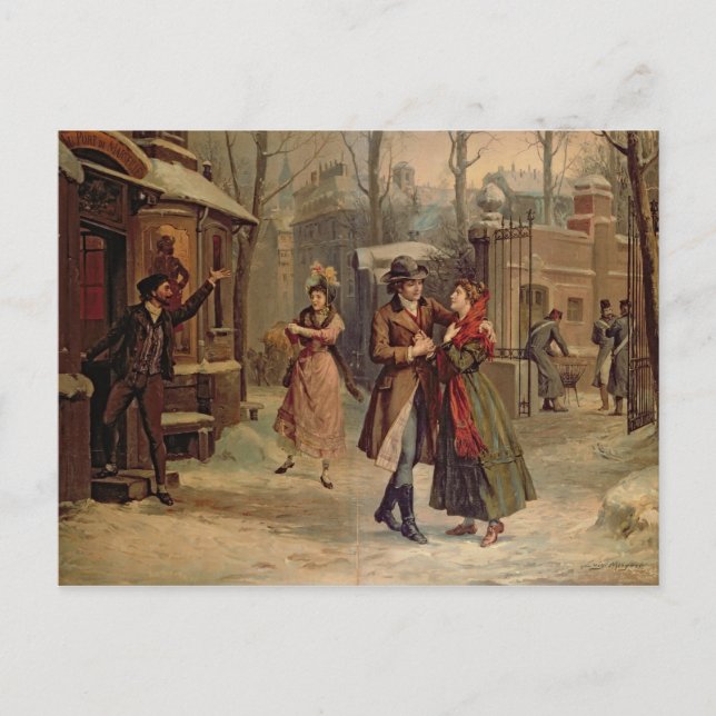 Carte Postale Paysage pour la scène avec Mimi et Rodolfo (Devant)