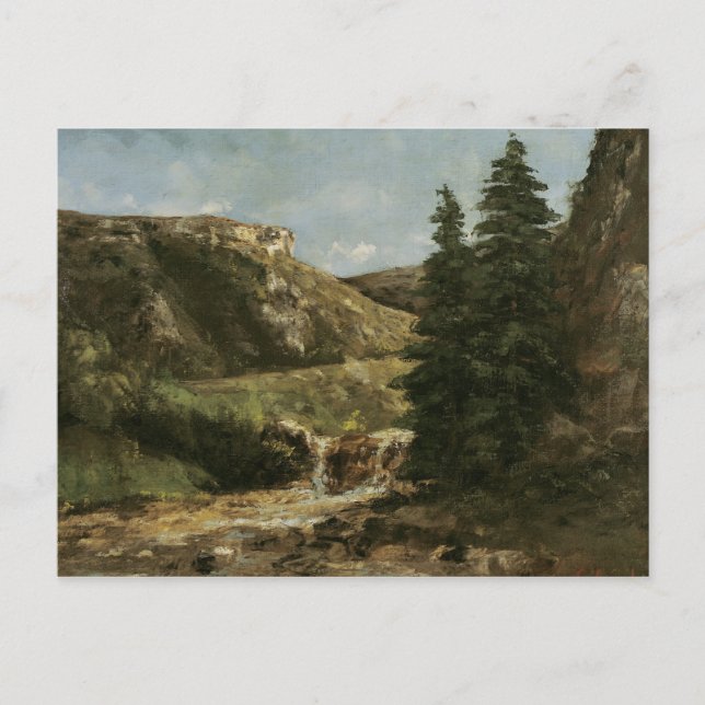 Carte Postale Paysage près d'Ornans, vers 1858 (Devant)