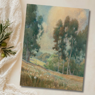 Carte Postale Paysage printanier (1911) Paysage d'aquarelle serè