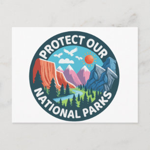 Carte Postale Paysage Protéger nos parcs nationaux
