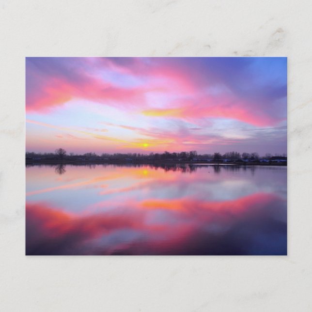 Carte Postale Paysage rose pittoresque (Devant)