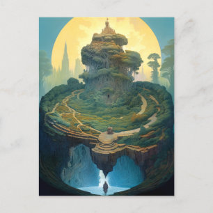 Carte Postale Paysage surréaliste Art Imaginaire
