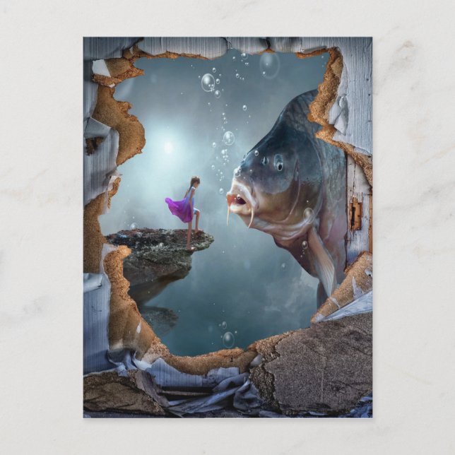 Carte Postale Paysage surréaliste des Imaginaires (Devant)