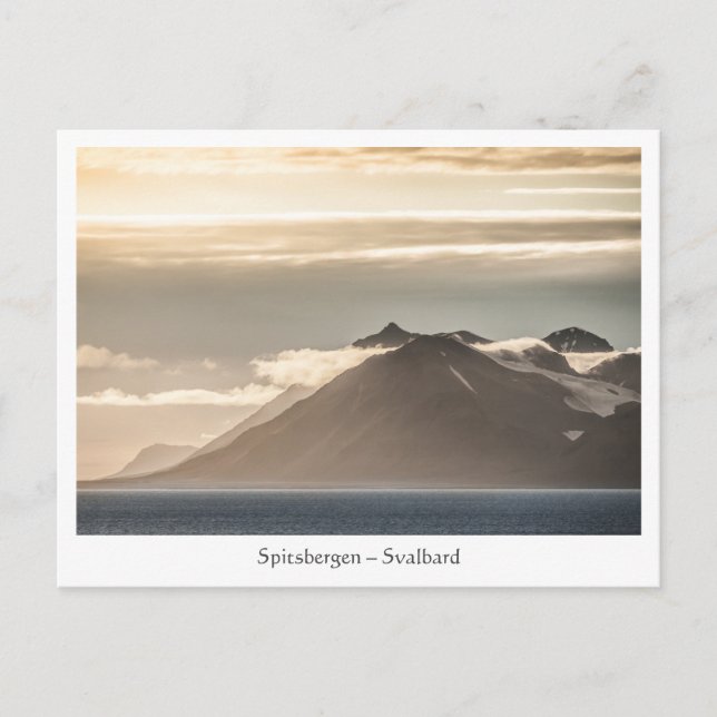 Carte Postale Paysage Svalbard Spitsbergen (Devant)