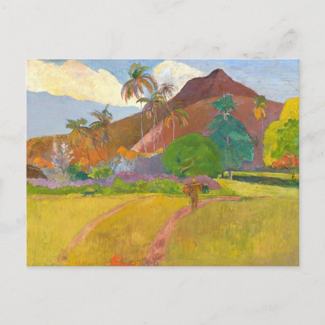 Carte Postale Paysage tahitien | Paul Gauguin (Devant)