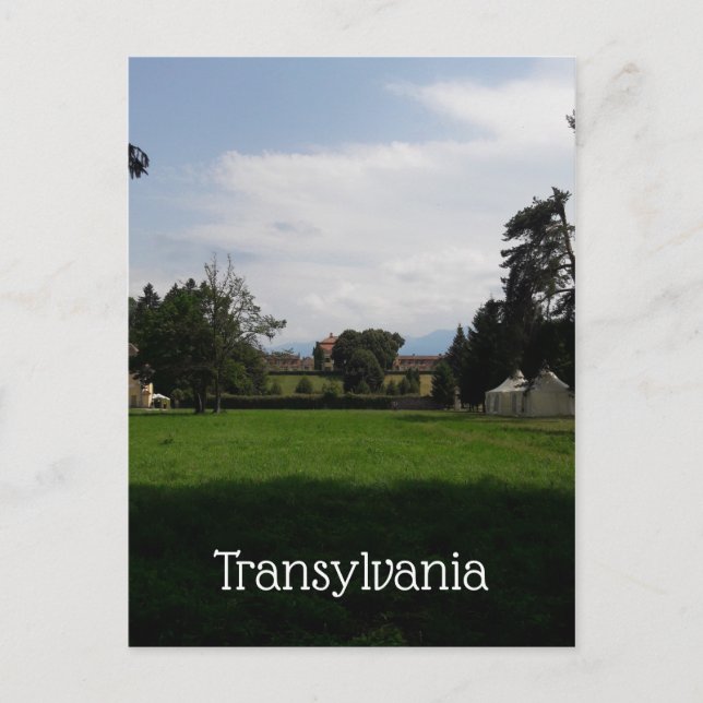Carte Postale Paysage Transylvanie Avec Château (Devant)