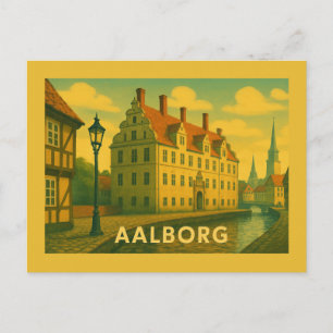 Carte Postale Paysage urbain d'Aalborg Danemark