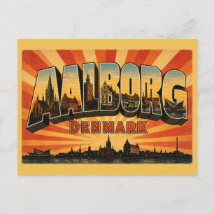 Carte Postale Paysage urbain d'Aalborg Danemark
