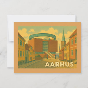 Carte Postale Paysage urbain d'Aarhus Danemark