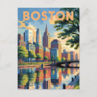Paysage urbain de Boston Massachusetts Art de voya