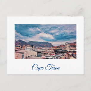 Carte Postale Paysage urbain de Cape Town Table Mountain Waterfr