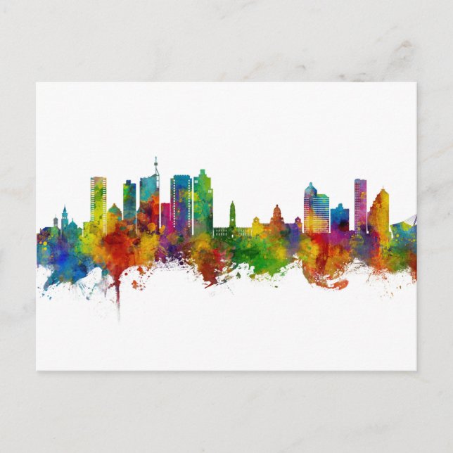 Carte Postale Paysage urbain de Durban Afrique du Sud (Devant)