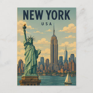 Carte Postale Paysage urbain de New York City USA 🏙️