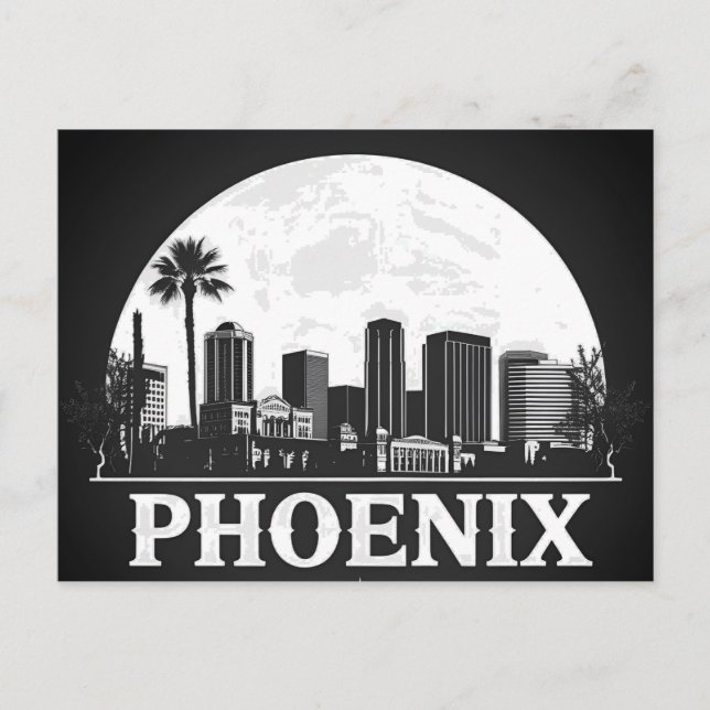 Carte Postale Paysage urbain de Phoenix Arizona (Devant)