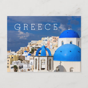 Carte Postale Paysage urbain de Santorin, Grèce
